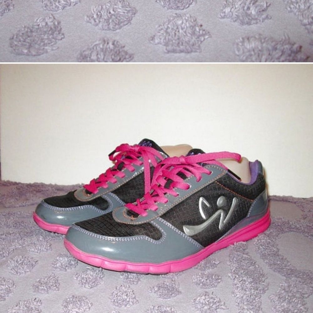 ZUMBA Lollipop ENERGY Size 10 SNEAKERS Fitness DANCE Athletic Z-KICKZ II Impact
